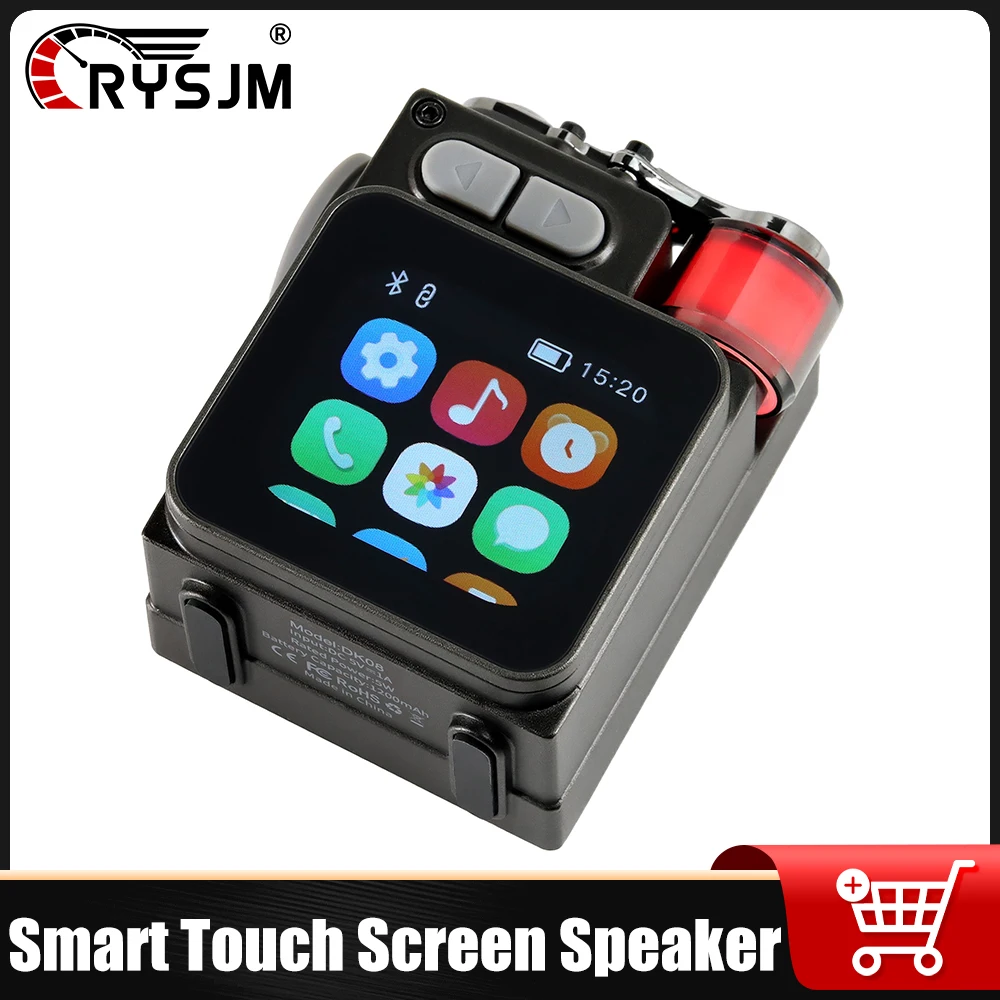 Drahtlose Bluetooth-kompatibel Smart Touch Screen Lautsprecher RGB Desktop Subwoofer Outdoor Lautsprecher Tragbare Audio MP3 Musik Player Image