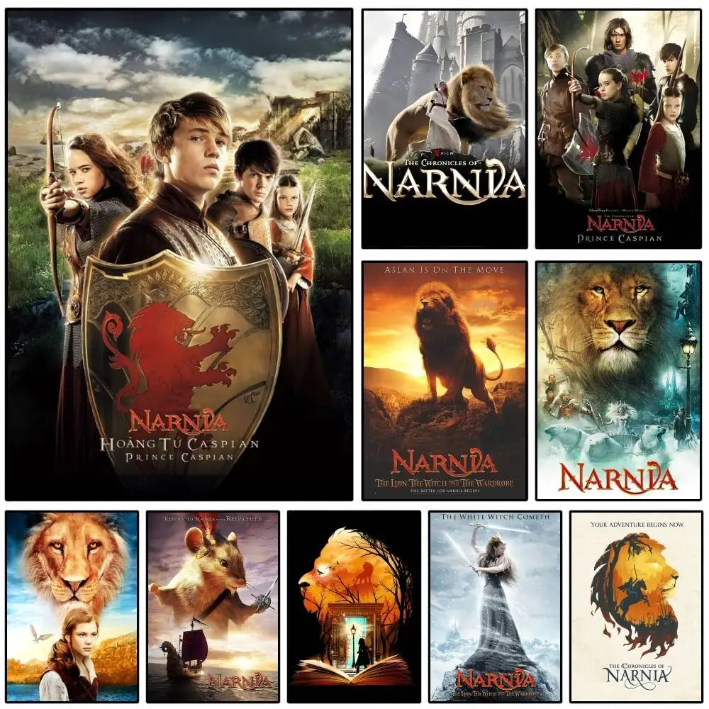 1 STÜCK Die Chroniken von Narnia Poster Selbstklebende Kunst Wasserdichter Papieraufkleber Kaffeehaus Bar Zimmer Wanddekoration Image
