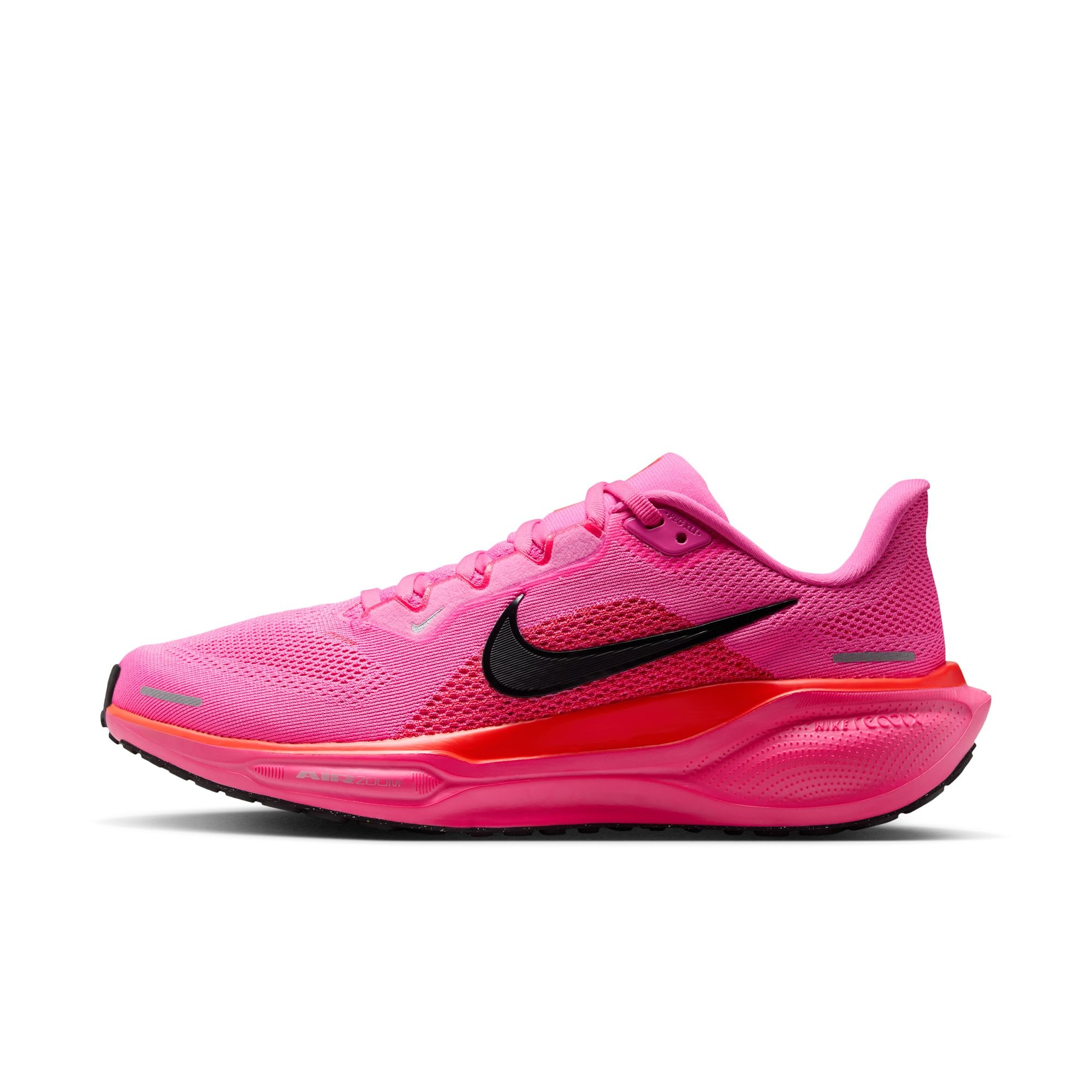 Laufschuh NIKE "Nike Pegasus 41", Damen, Gr. 43, playful pink, off noir, hyper pink, Synthetik, Textil, Schuhe Laufschuh