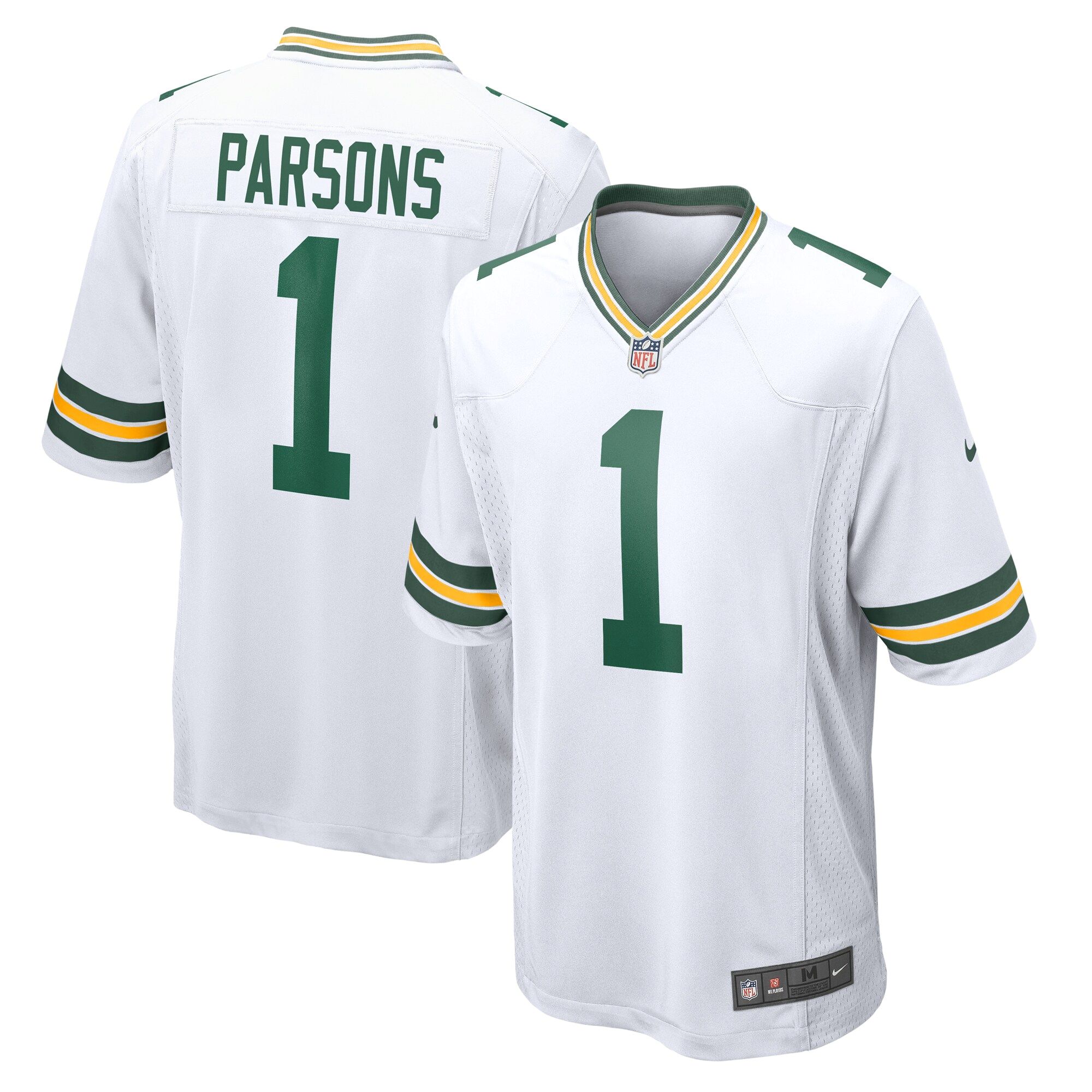 Green Bay Packers Nike Game Auswärtstrikot - Weiß - Micah Parsons - Herren Image