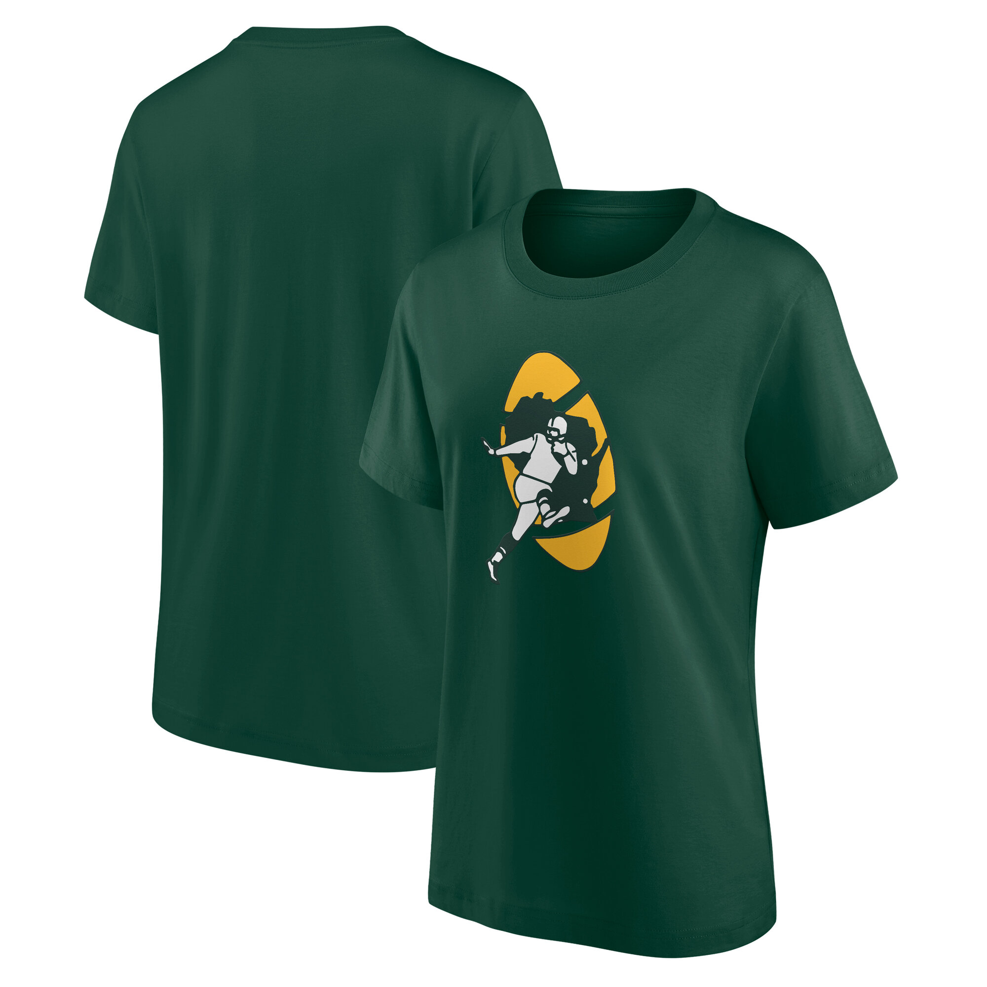 Green Bay Packers T-Shirt mit klassischem Logo – Damen Image