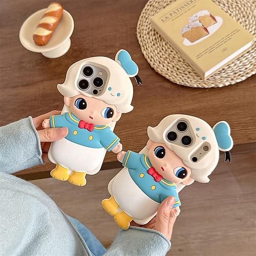 Handy Hülle Handyhüllen Für iPhone 17 Pro Max 17 16 15 14 Pro Max Plus 13 Pro Max Rückseite Stoßfest 3D Zeichentrick Silikon Image