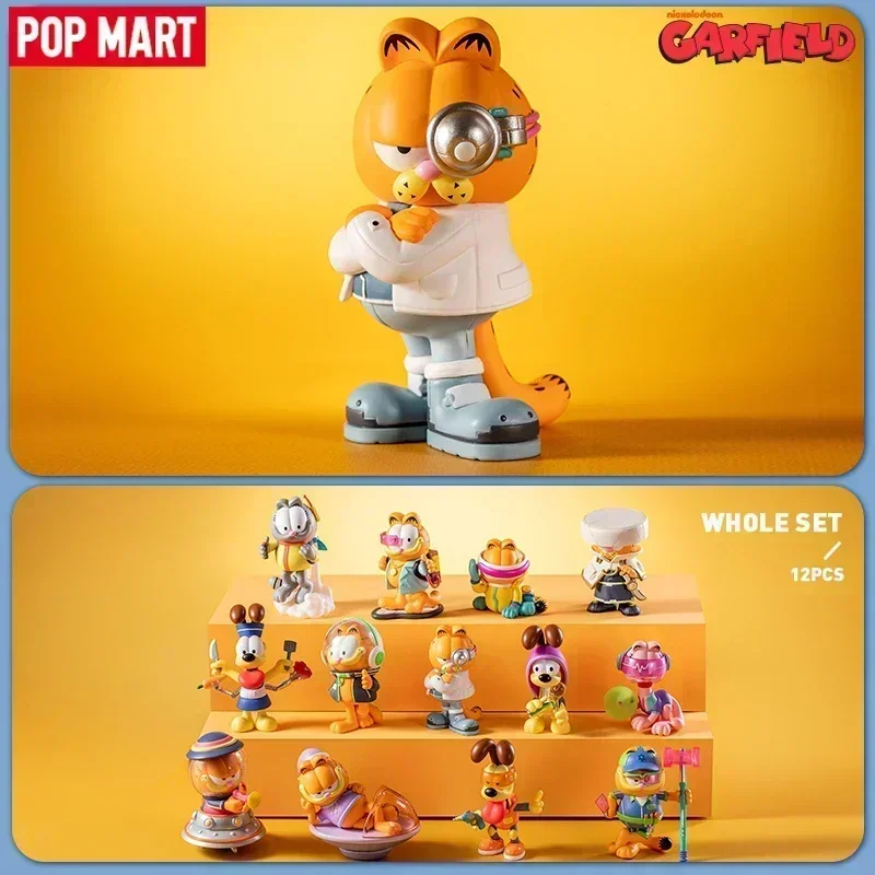 POP MART Garfield Future Fantasy Series – Mystery Box Spielzeugpuppe Niedliche Anime-Figur Blind Box Guess Bag Ornaments Geschenk
