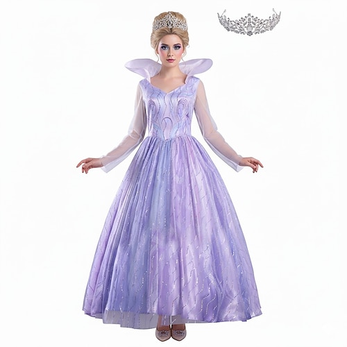 Magische Hexe Fantasie Prinzessin Märchen Gute Hexe Ausgefallene Kostüme Ballkleid Tüllkleider Karnevalskostüm Cosplay-Kostüm for Damen Erwachsene Halloween Leistung Party Image