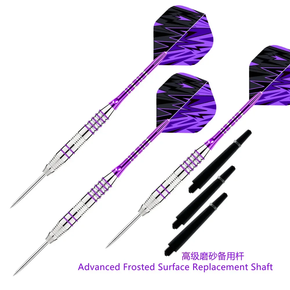 Neue 3 Teile/sätze Darts Professionelle 24g Stahl Spitze Dart mit Aluminium Wellen Schöne Dart Flights Hohe Qualität für Dartscheibe Spiel Image