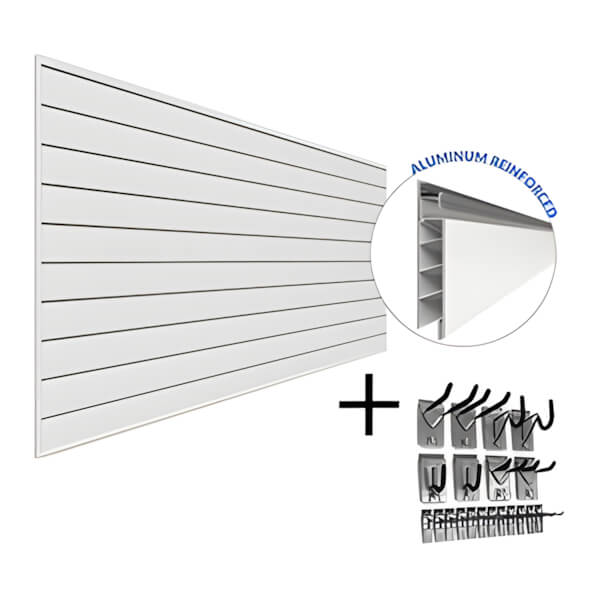 Proslat PROCORE PVC Slatwall Basic Bundle (White)