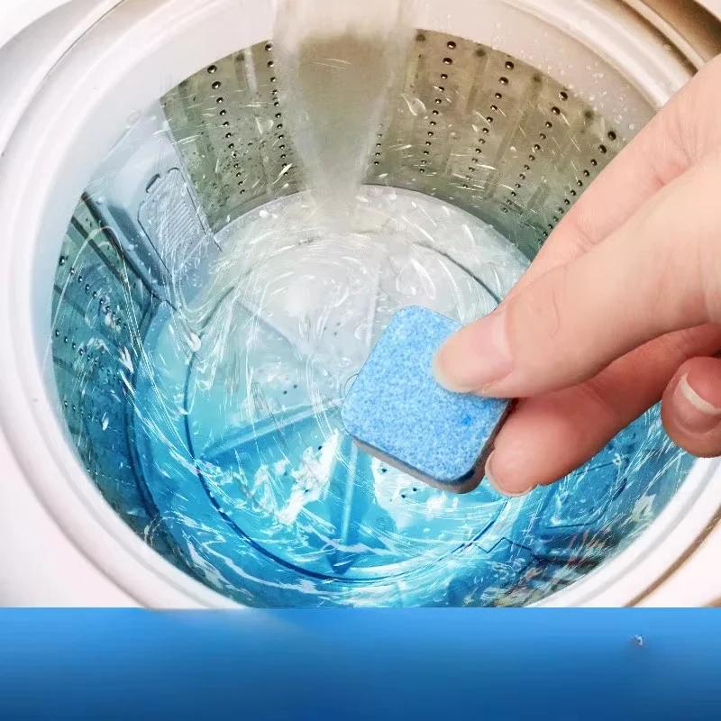 A box of 12pcs washing machine cleaners washing machine tub cleaning effervescent tablets deep cleaning chemical stain removal