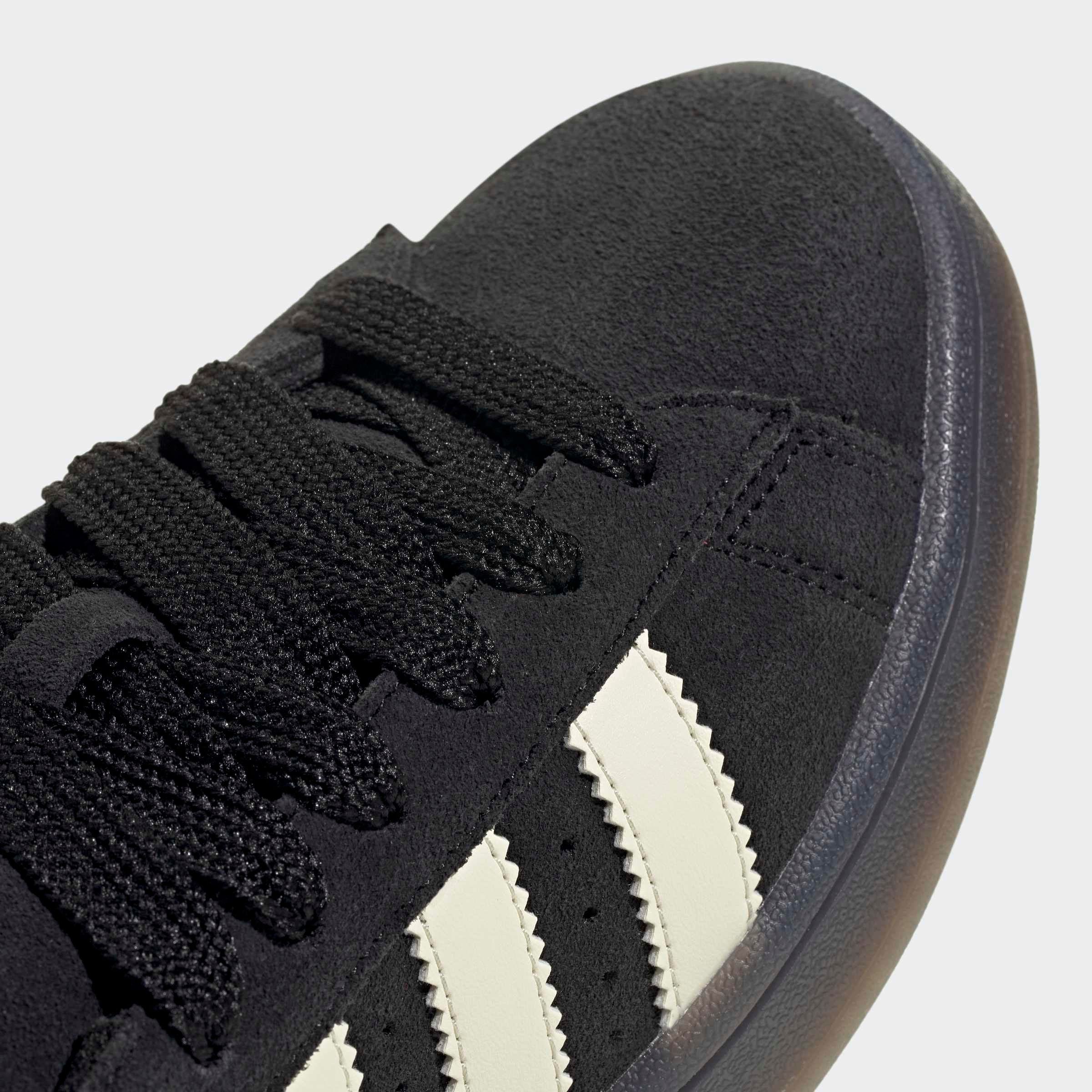 Sneaker ADIDAS ORIGINALS "CAMPUS 00S", Damen, Gr. 43, core schwarz, cream weiß, gold metallic, Leder, Schuhe Sneaker