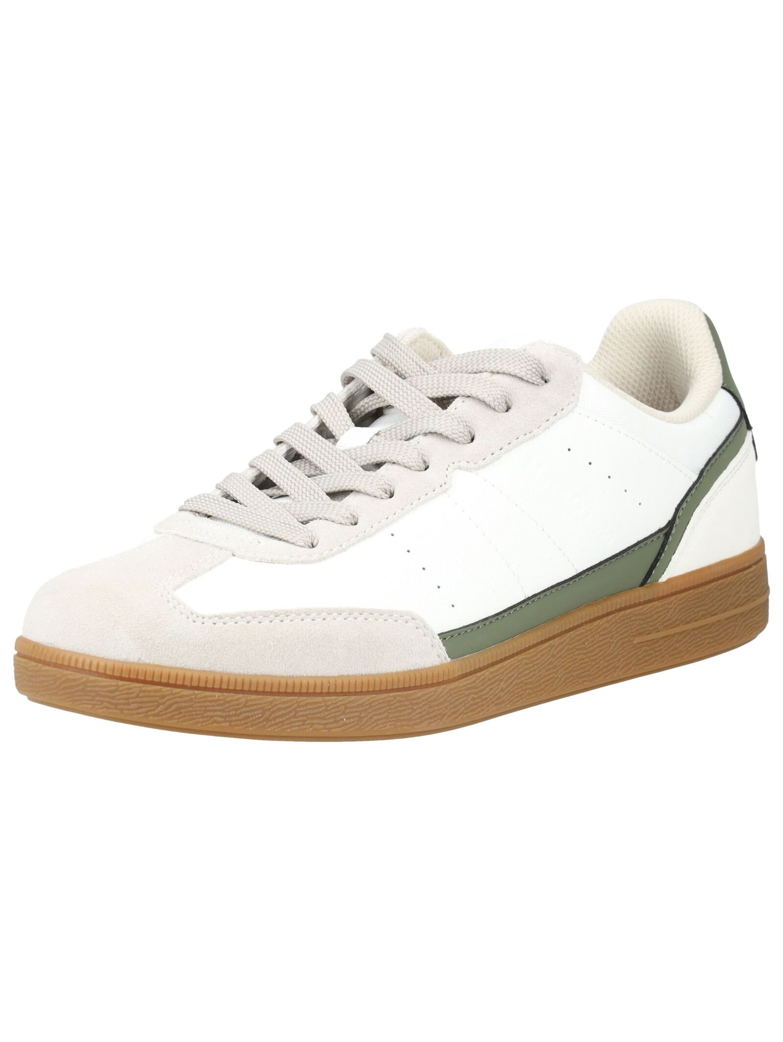 Sneaker MARC O'POLO "Marc O'Polo Sneaker Leder", Herren, Gr. 44, weiß, grau, Leder, Schuhe Sneaker