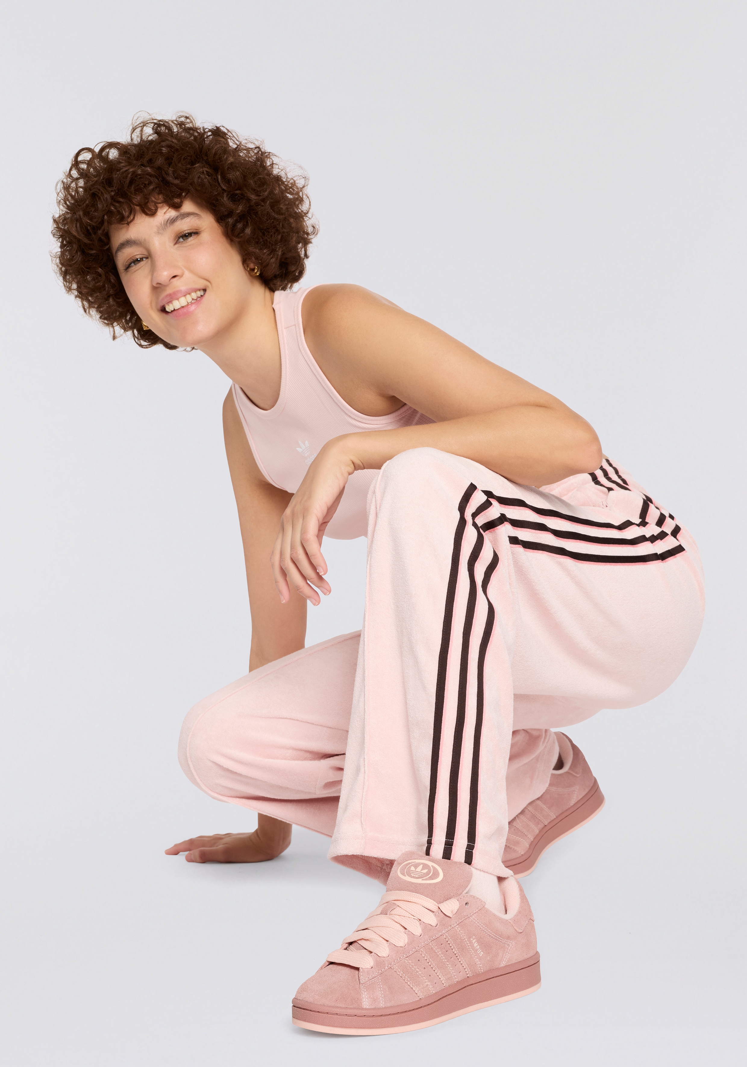 Sneaker ADIDAS ORIGINALS "CAMPUS 00S", Damen, Gr. 36, warm sandstone, blush pink, blush pink, Leder, Schuhe Sneaker