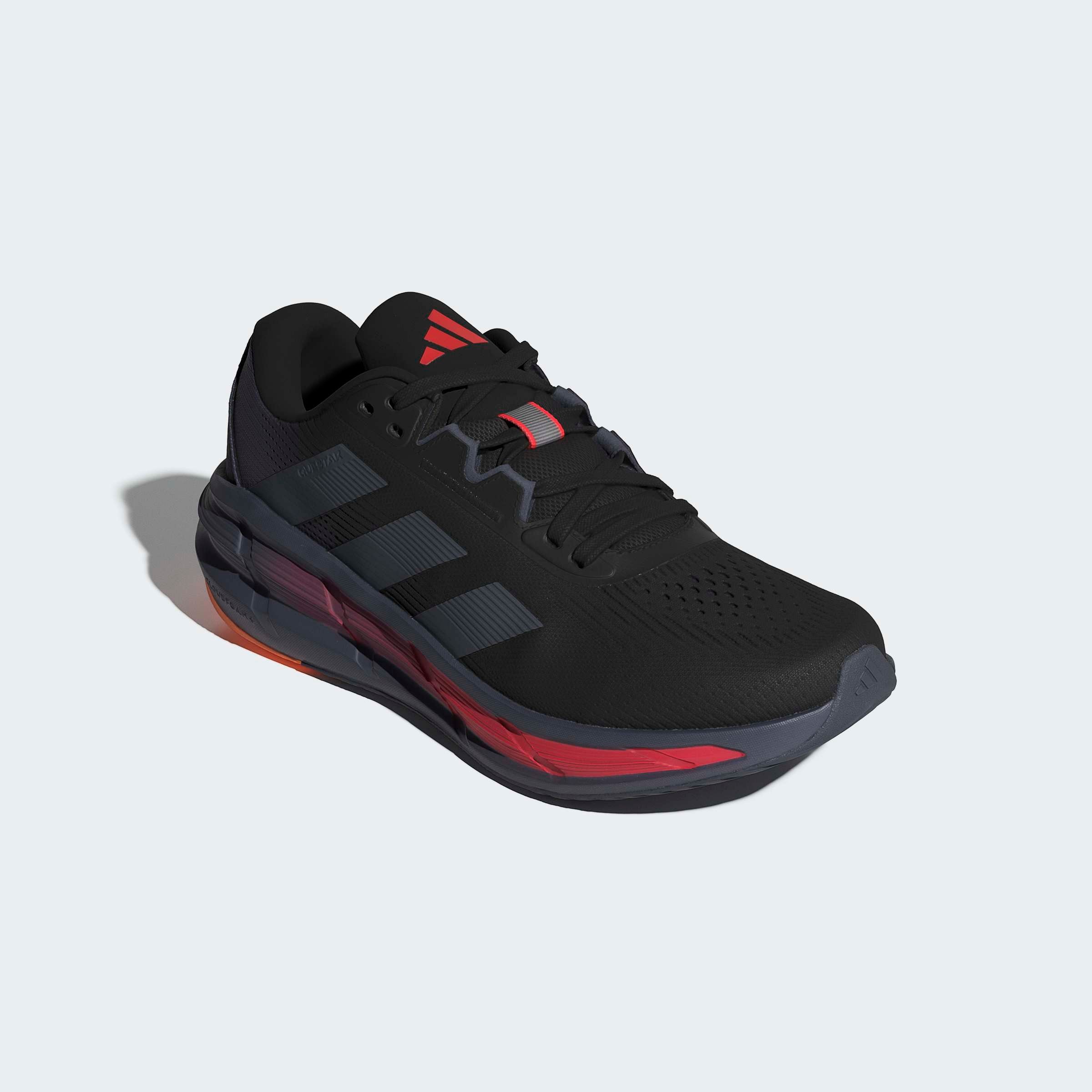 Laufschuh ADIDAS PERFORMANCE "QUESTAR 3", Damen, Gr. 41, core schwarz, onix, lucid rot, Synthetik, Textil, Schuhe Laufschuh