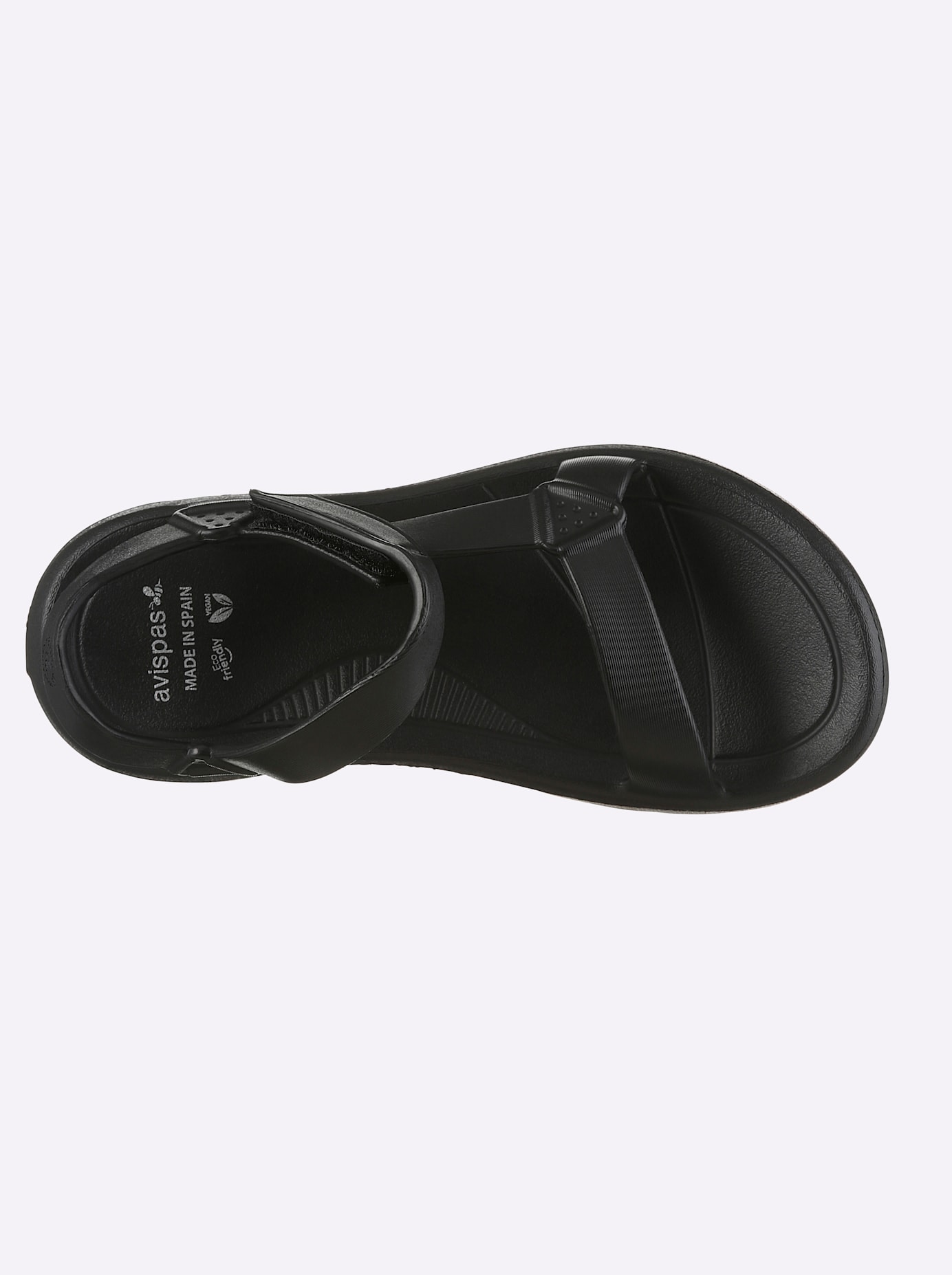 Badesandale CASUAL LOOKS, Damen, Gr. 42, schwarz, Schuhe