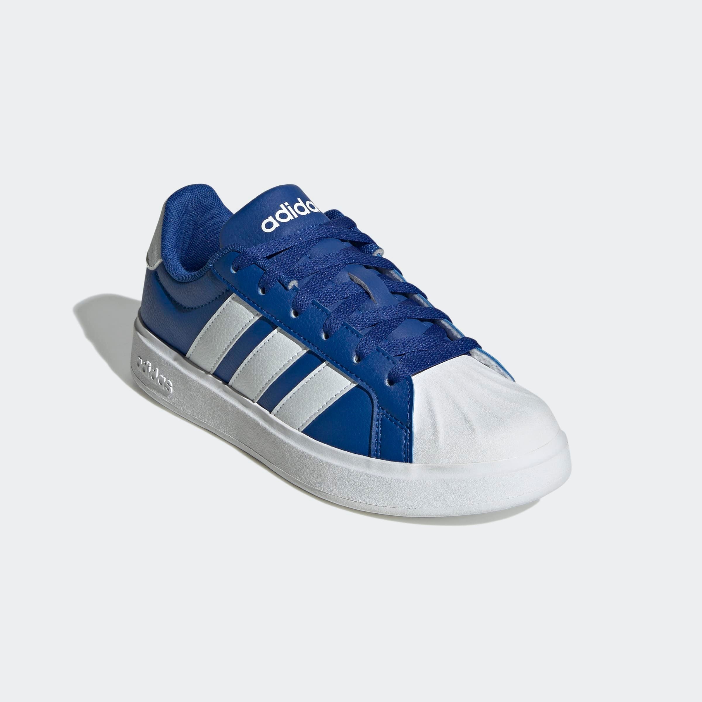 Sneaker ADIDAS SPORTSWEAR "STREETTALK", Damen, Gr. 38, royal blau, ftwr weiß, grau two, Synthetik, Schuhe Sneaker, inspiriert vom Design des adidas superstar, für Kinder & Jugendliche