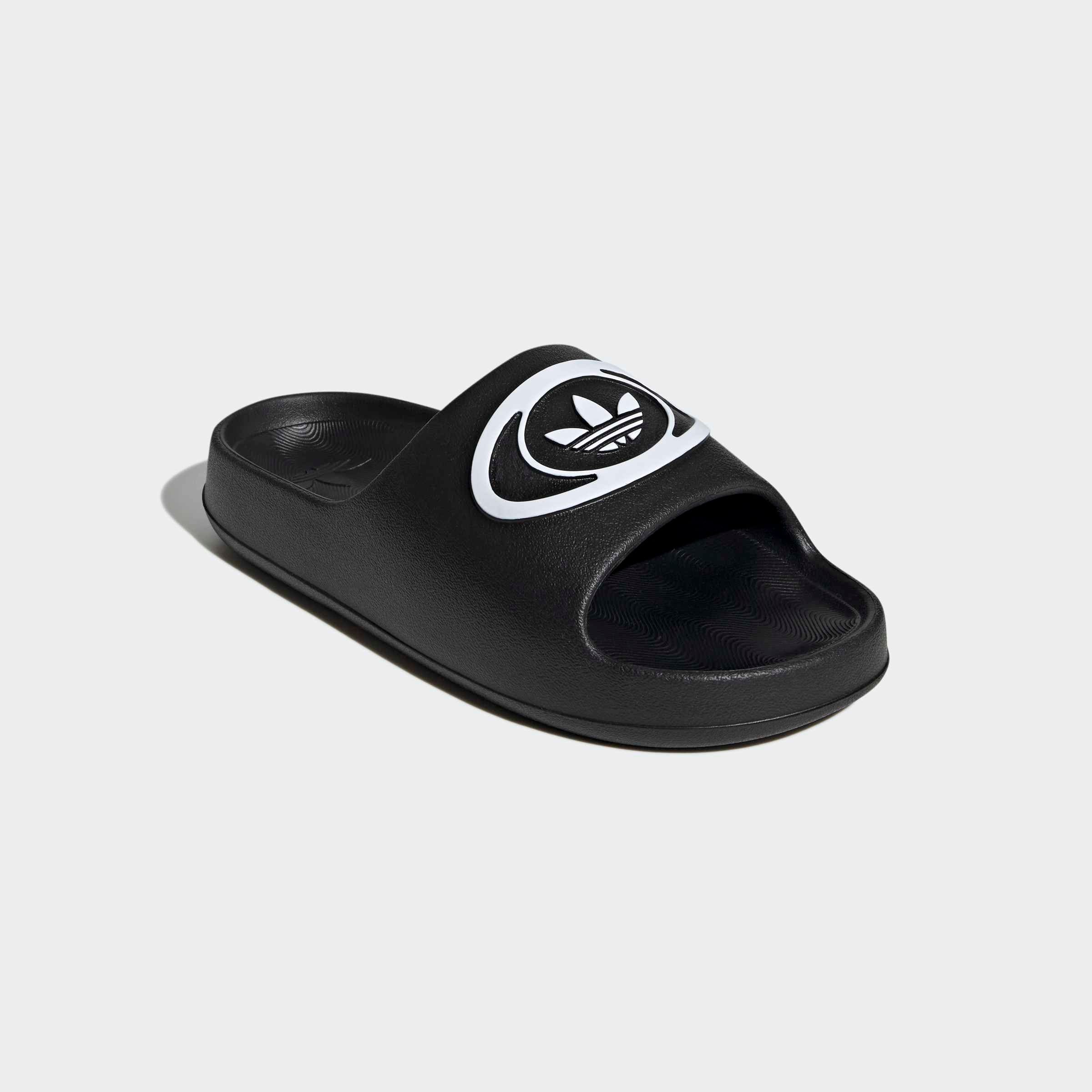 Badesandale ADIDAS ORIGINALS "ADILETTE 00S BADESCHLAPPEN", Damen, Gr. 48,5, core schwarz, cloud weiß, none, Synthetik, Schuhe