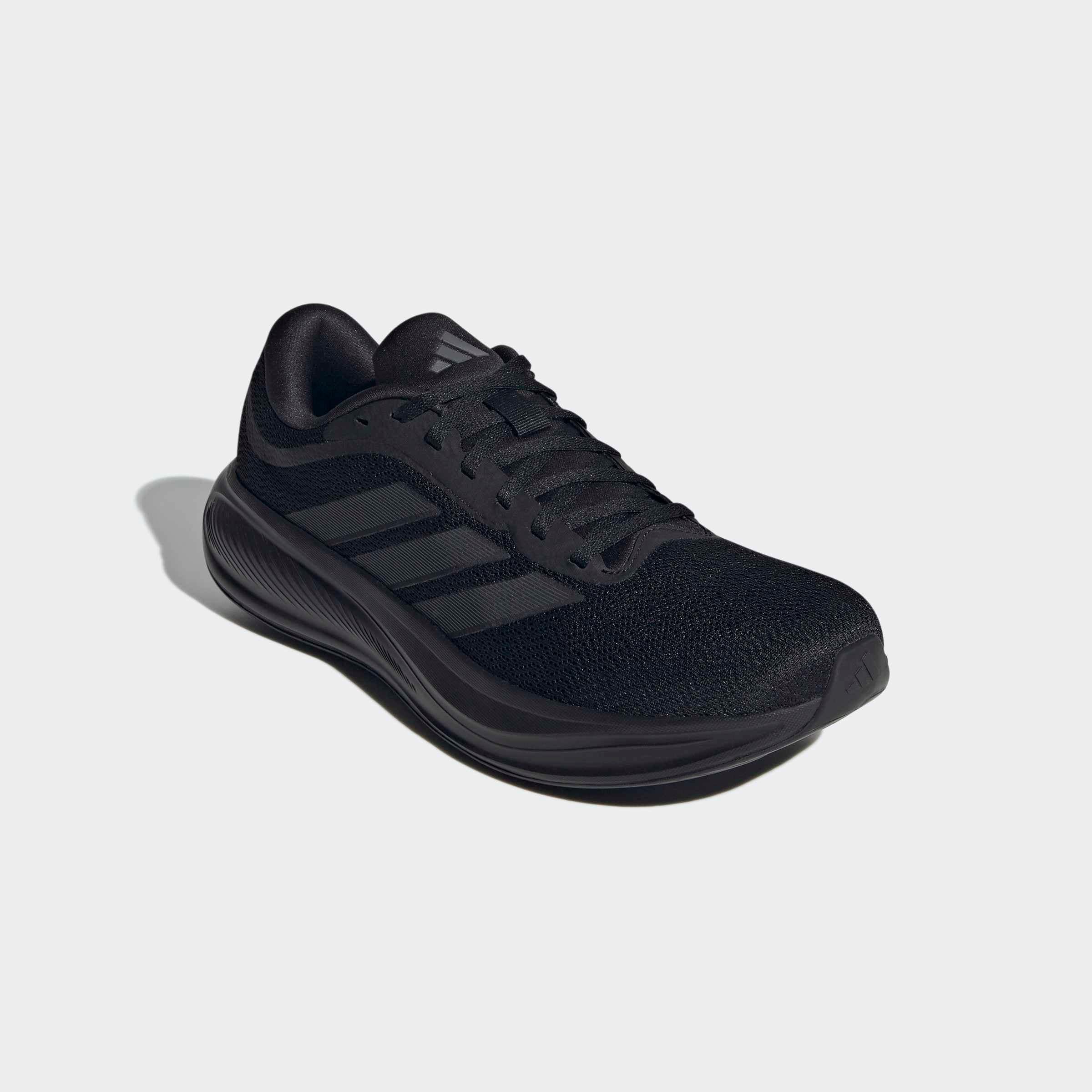 Laufschuh ADIDAS PERFORMANCE "RESPONSE RUNNER 2", Damen, Gr. 38,5, core schwarz, core schwarz, grau five, Synthetik, Textil, Schuhe Laufschuh