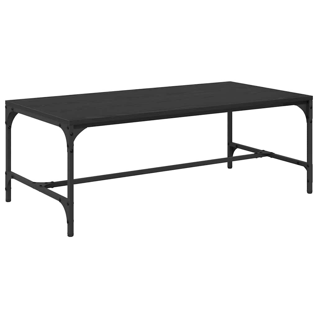 vidaXL Couchtisch Schwarz Eichen-Optik 100 x 50 x 35 cm Holzwerkstoff Image