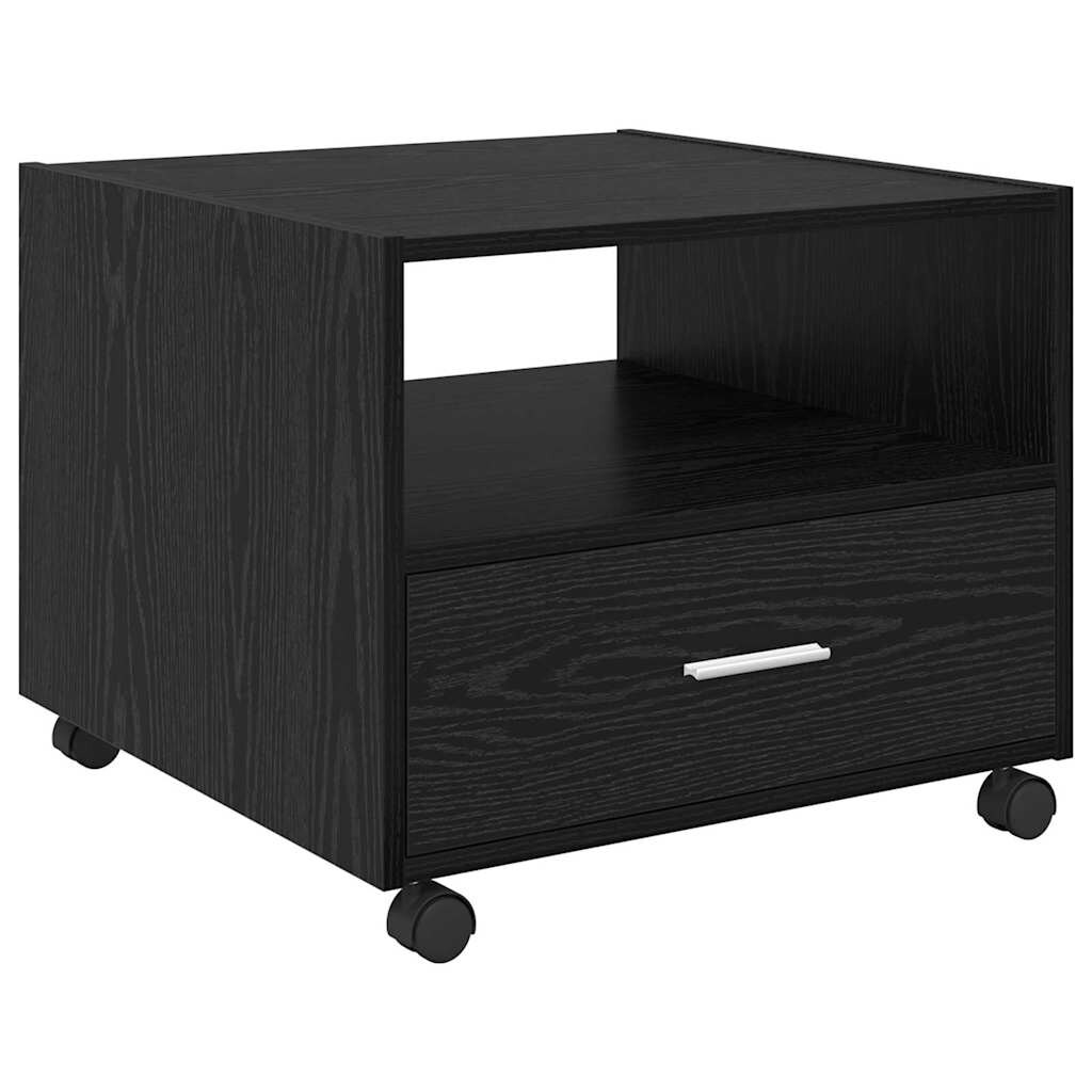 vidaXL Couchtisch Schwarz Eichen-Optik 55 x 55 x 45 cm Holzwerkstoff Image