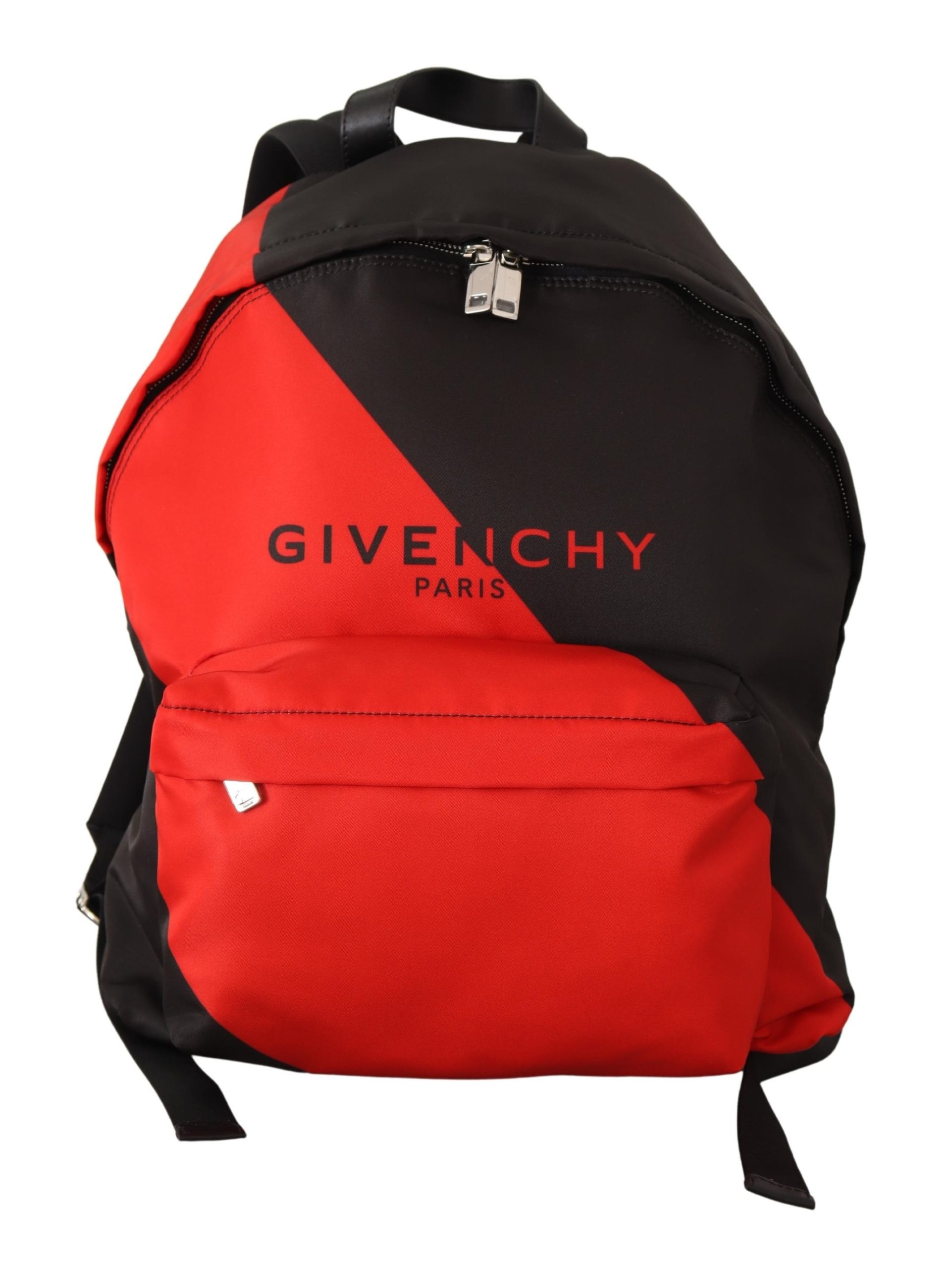 Givenchy Herrenrucksack aus rotem und schwarzem Nylon Urban Image