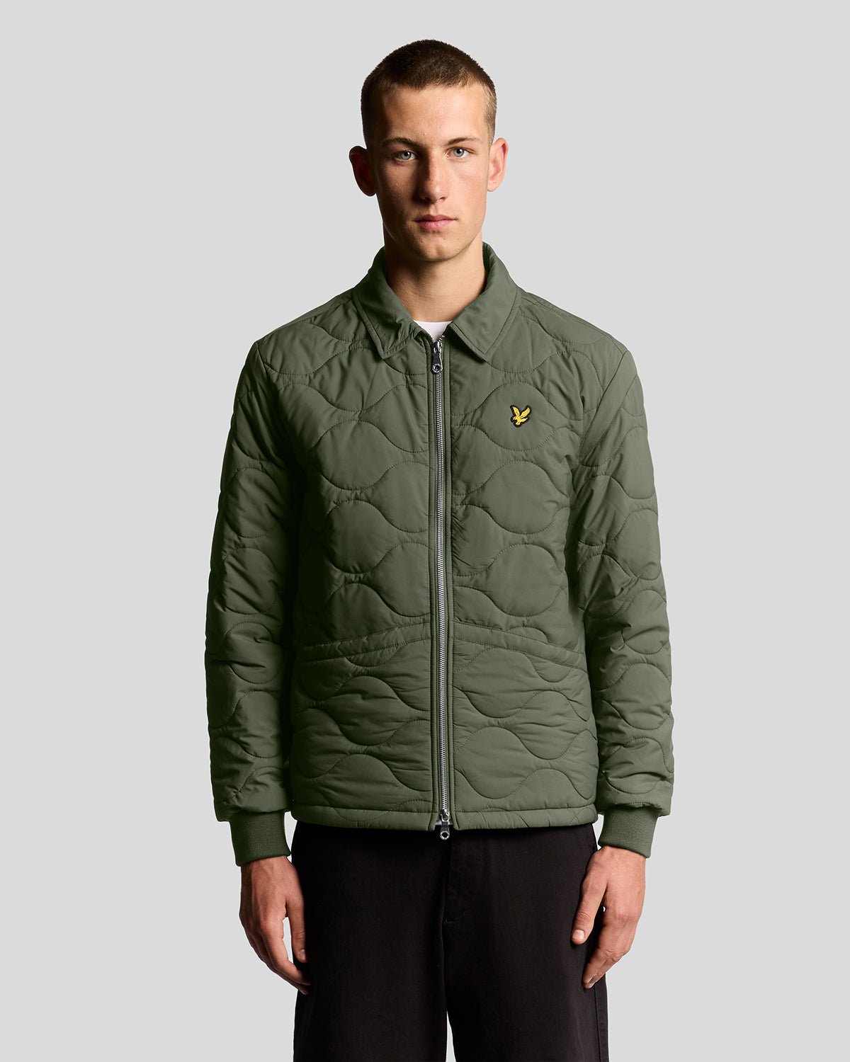 Lyle & Scott Wasserabweisende Ripstop-Steppjacke - Grün Image