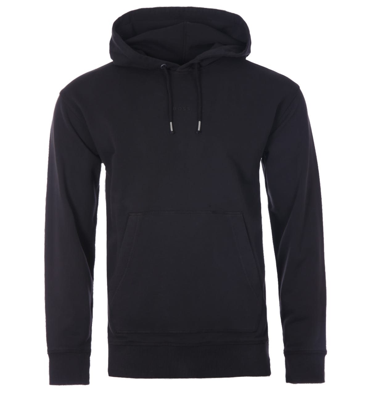 BOSS Tonales Logo Kleidungsstück Gefärbter Nachhaltiger Hoodie - Schwarz Image