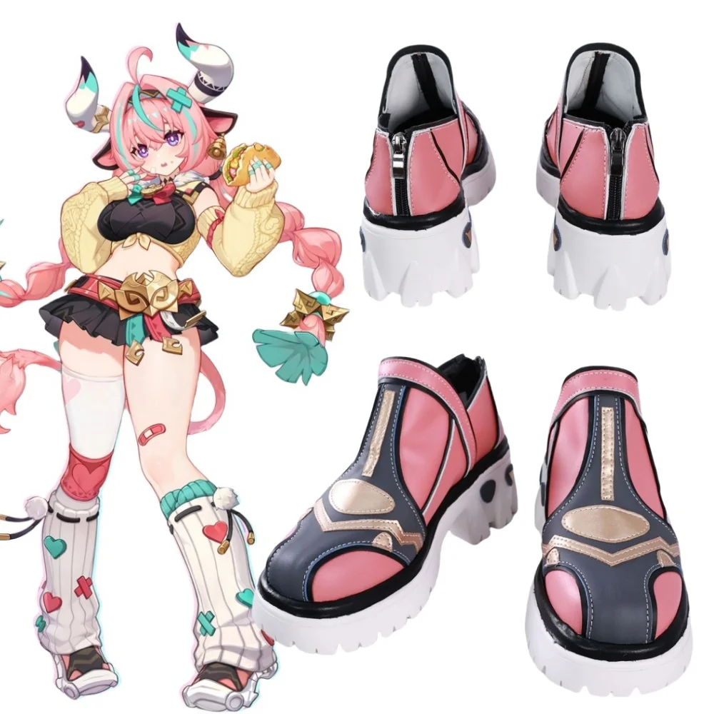 Genshin Impact Varesa Cosplay Spiel Schuhe Kostüm Zubehör Requisiten Anime Halloween Kostüme für Frau Schuhe