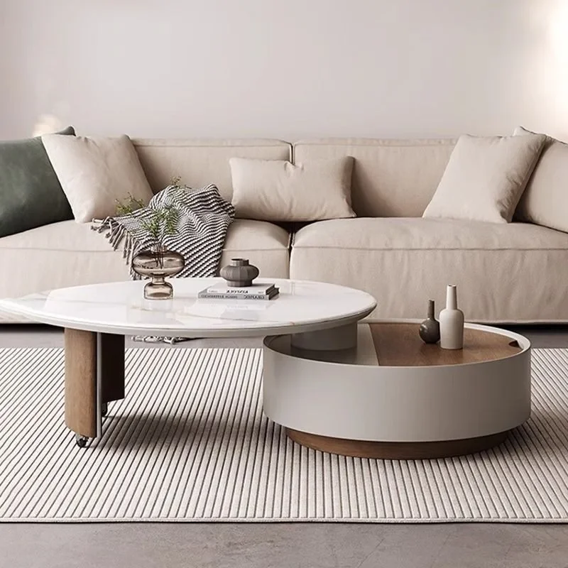 Rahmenaufbewahrung Couchtisch Moderner klarer Organizer Ornamente Couchtisch Glam Aesthetic Tavolino Da Salotto Wohnmöbel