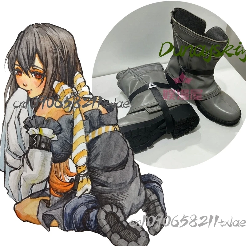 GACHIAKUTA Amo Riyo Jirai Kei Japanische Cosplay Requisiten Stiefel Schuhe Cool Punk Gotnic Täglich Warme Halloween Weihnachten Party