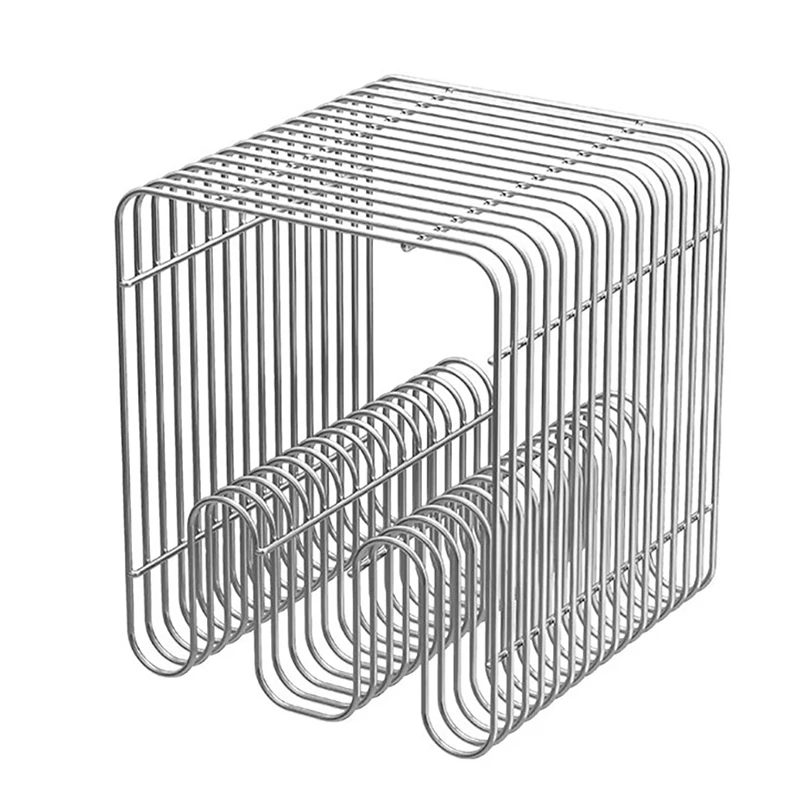 Nordische Couchtische aus Metall mit Stauraum, moderne Akzenttische für Sofa, kreatives Zeitungsständer, Wohnzimmer-Couchtisch