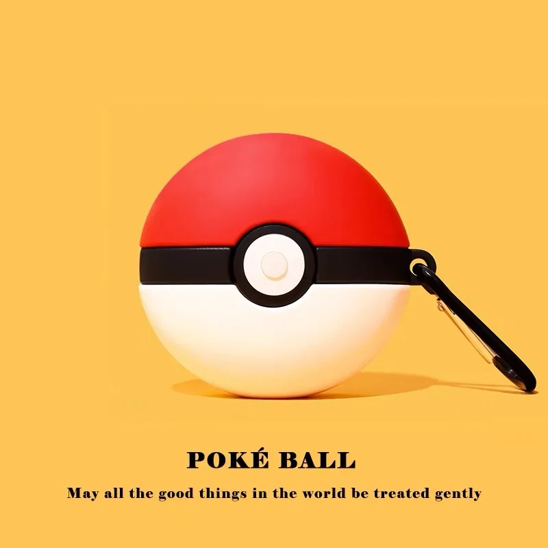 Per Airpods Pro 3 Custodia 2025, Pokemon Ball Custodia in silicone per auricolari per Airpods Pro 2 Custodia/Airpods 4 3 2 1 Custodia Funda