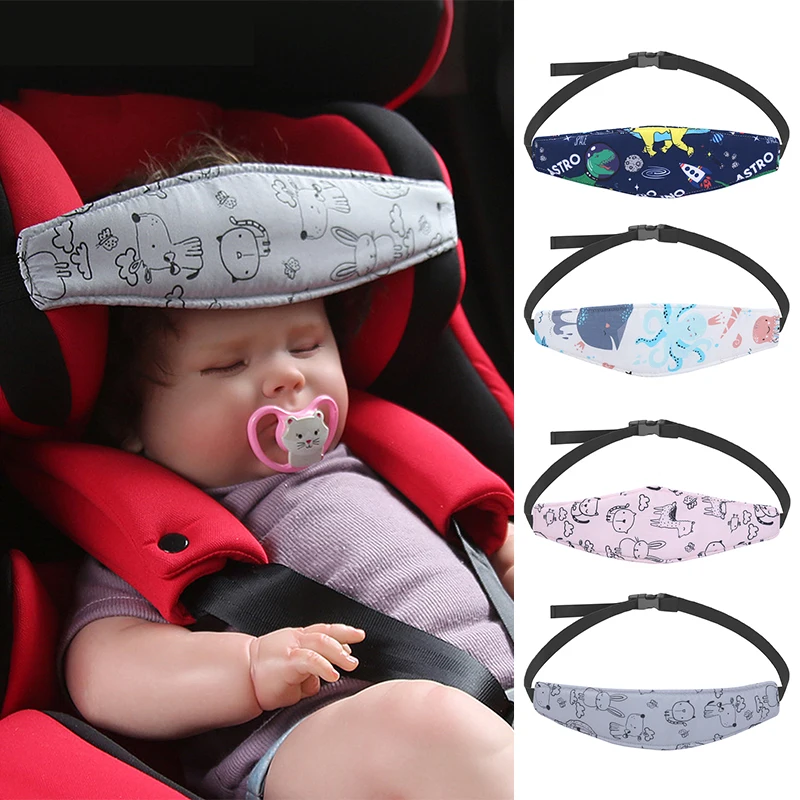 Verstellbares Kopfstützkissen für Babyautositze mit Sicherheitsgurt – universeller Schlafpositionierer für Kinderwagen und Laufstall, Sicherheitskissen Image