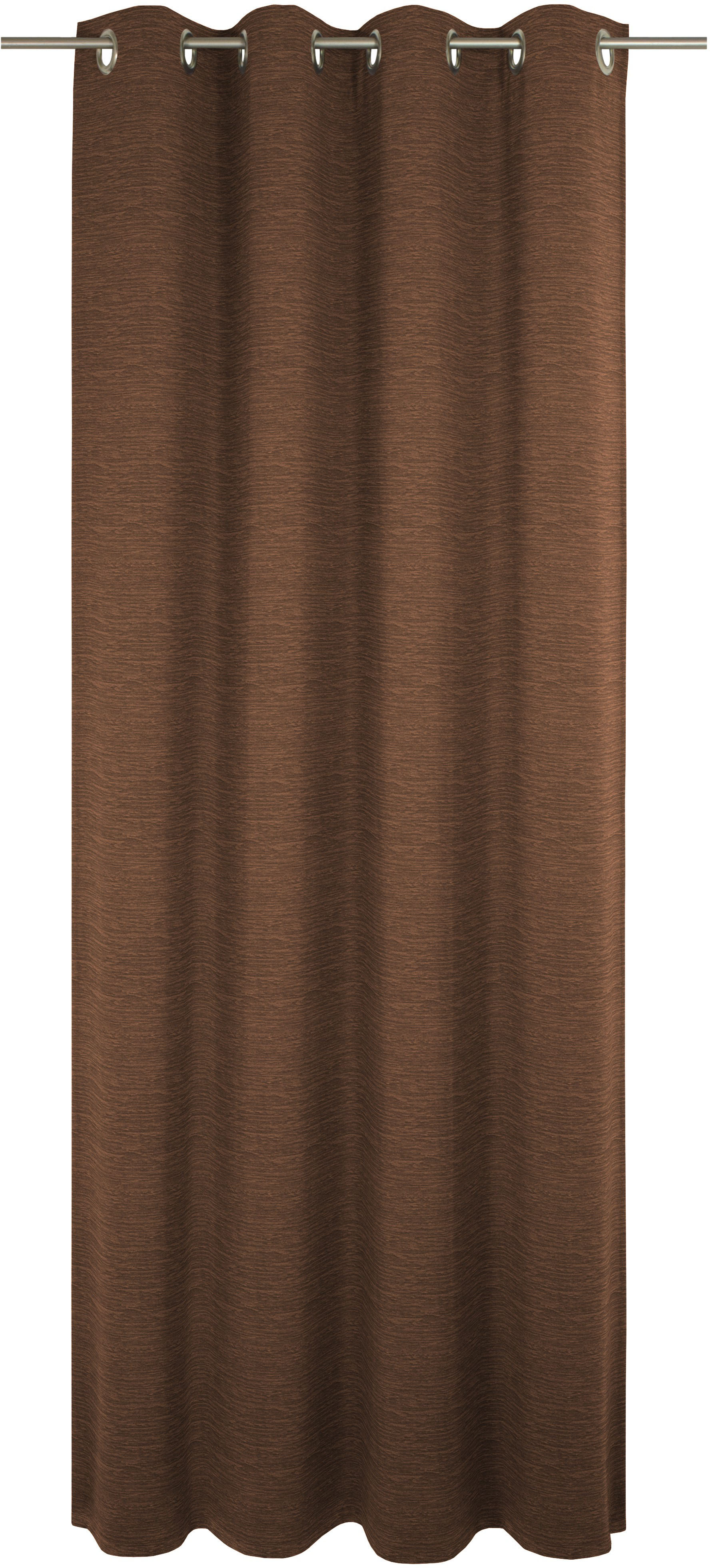 Vorhang WIRTH "Trondheim B", braun (schoko), B:132cm H:235cm, Chenille, Polyacryl, Gardinen Image