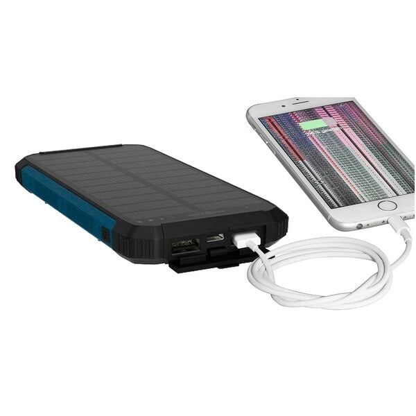 Ansmann Solar-Powerbank »PB212W« 10000 mAh schwarz schwarz