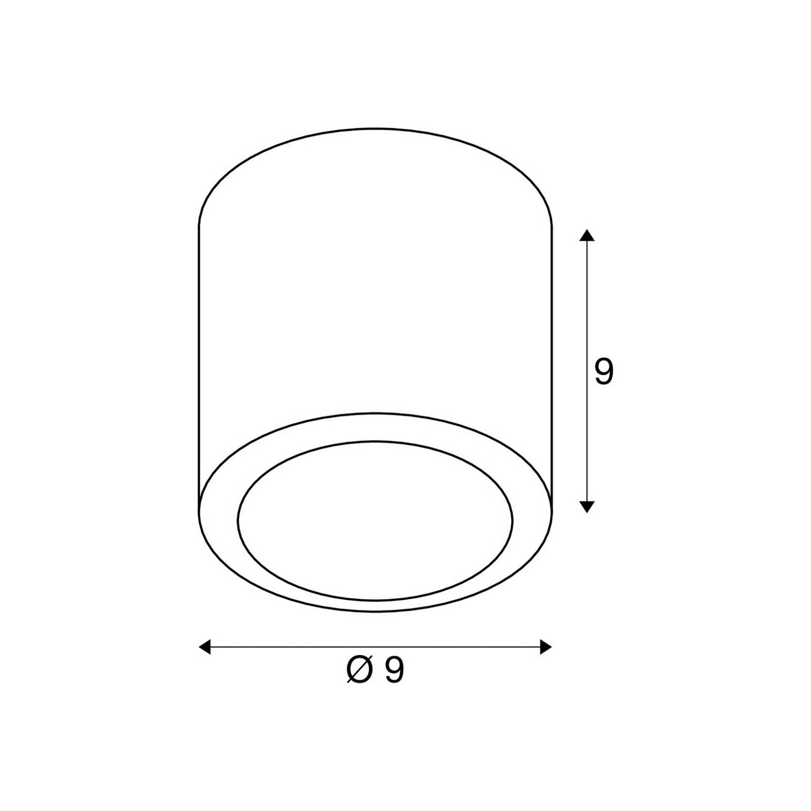 SLV LED Deckenlampe Oculus, dimmbar, messing / gold, für Wohn- / Esszimmer, Aluminium, Modern, LED Deckenleuchte