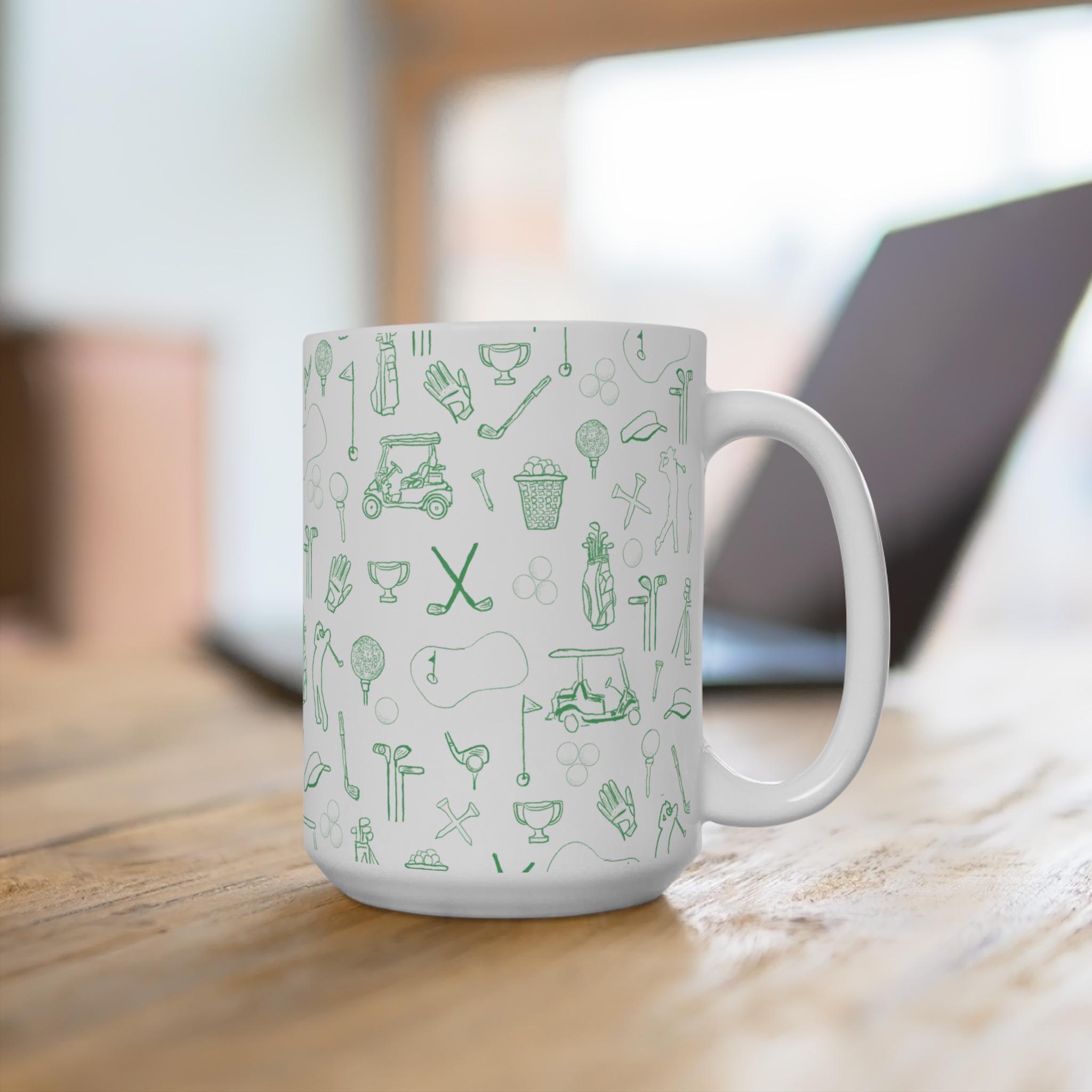 Tazza da golf, regali per la festa del papà, regali per il golf, tazza da caffè blu da golf, regali per il figlio, regali per il papà, regali di Natal