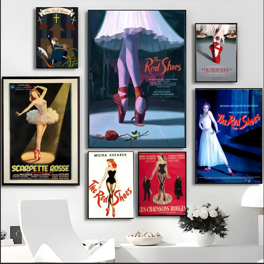 Märchen-Anpassungsfilm – The Red Shoes Poster, Poster, Wanddrucke für Wohnzimmer, Schlafzimmer, Büro, Heimdekoration, Geschenk