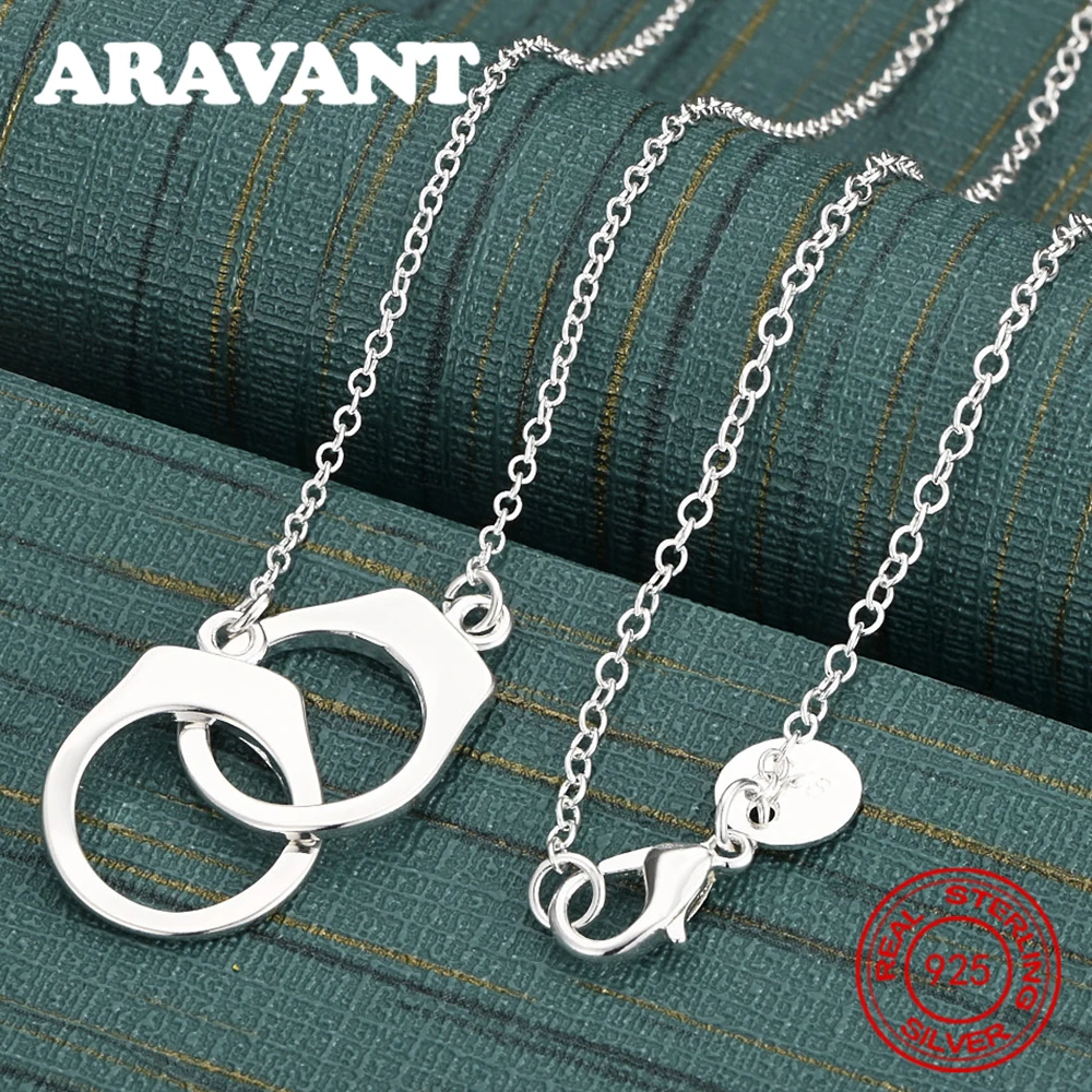 Halskette mit doppelt gezogenem Anhänger aus 925er-Sterlingsilber für Damen, exquisiter süßer Hochzeitsschmuck Image
