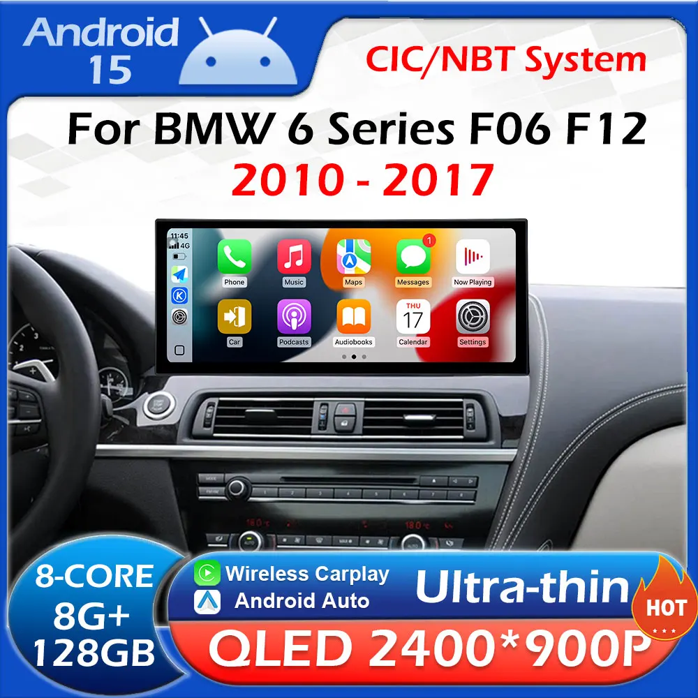 Für BMW 6 Serie F06 F12 2010 2011 2012 2013 - 2017 CIC NBT System Auto Video Multimedia Carplay Touchscreen DSP Stereo Keine 2 din Image