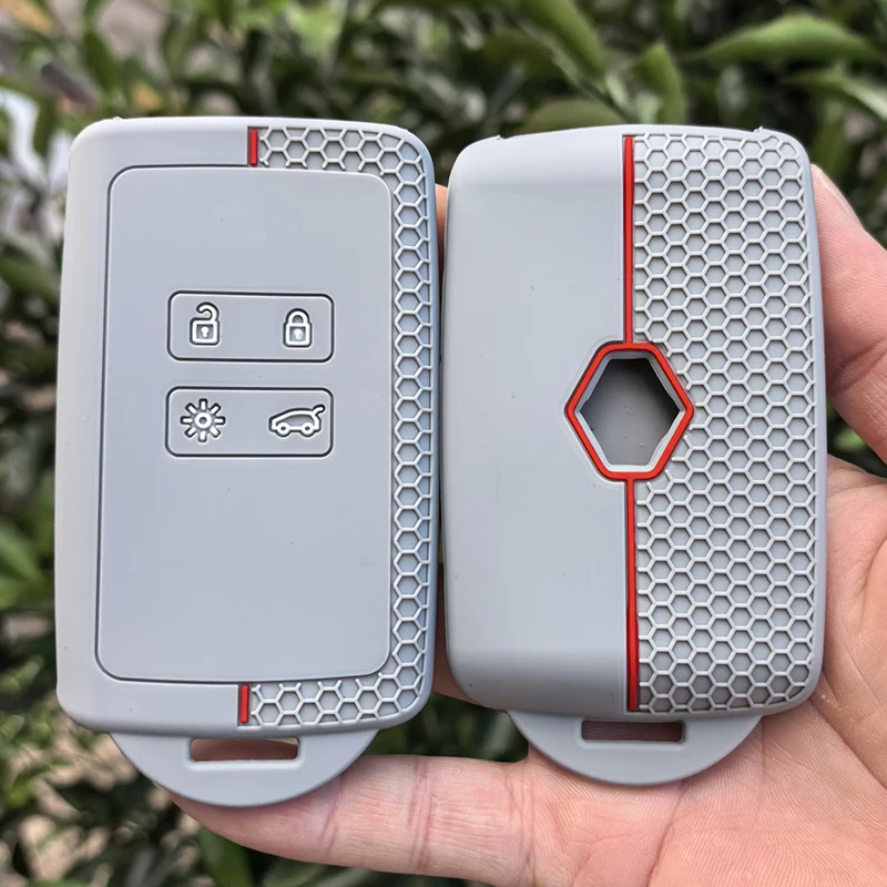 Silikon-Autoschlüsselhülle für Renault Koleos Captur Kadjar Megane Clio Talisman Scenic Arkana Zoe für Dacia Sandero Image