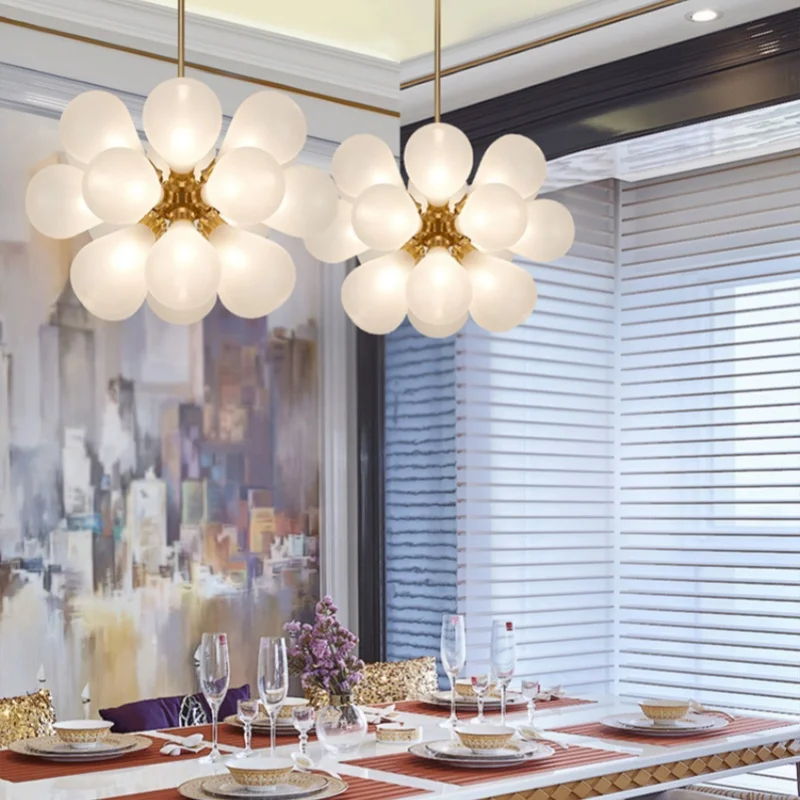 Neue Kinderzimmer Schlafzimmer Designer Glas Kronleuchter Moderne Minimal Wohnzimmer Restaurant Anhänger Lampe Wohnkultur LED Licht