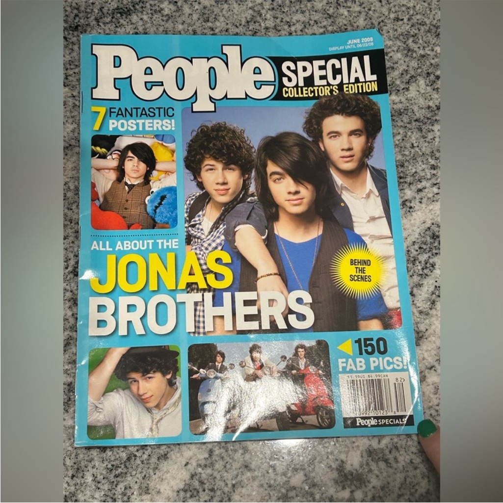 Free People Accents | People Magazine Special Collectors Edition Jonas Brothers Limited Edition | Color: Blue/White | Size: Os