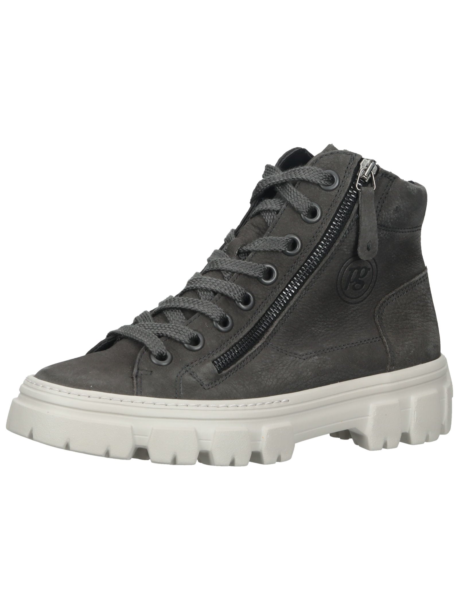 Sneaker PAUL GREEN "Paul Green Sneaker Nubukleder", Damen, Gr. 36, grau, Nubukleder, Schuhe Sneaker