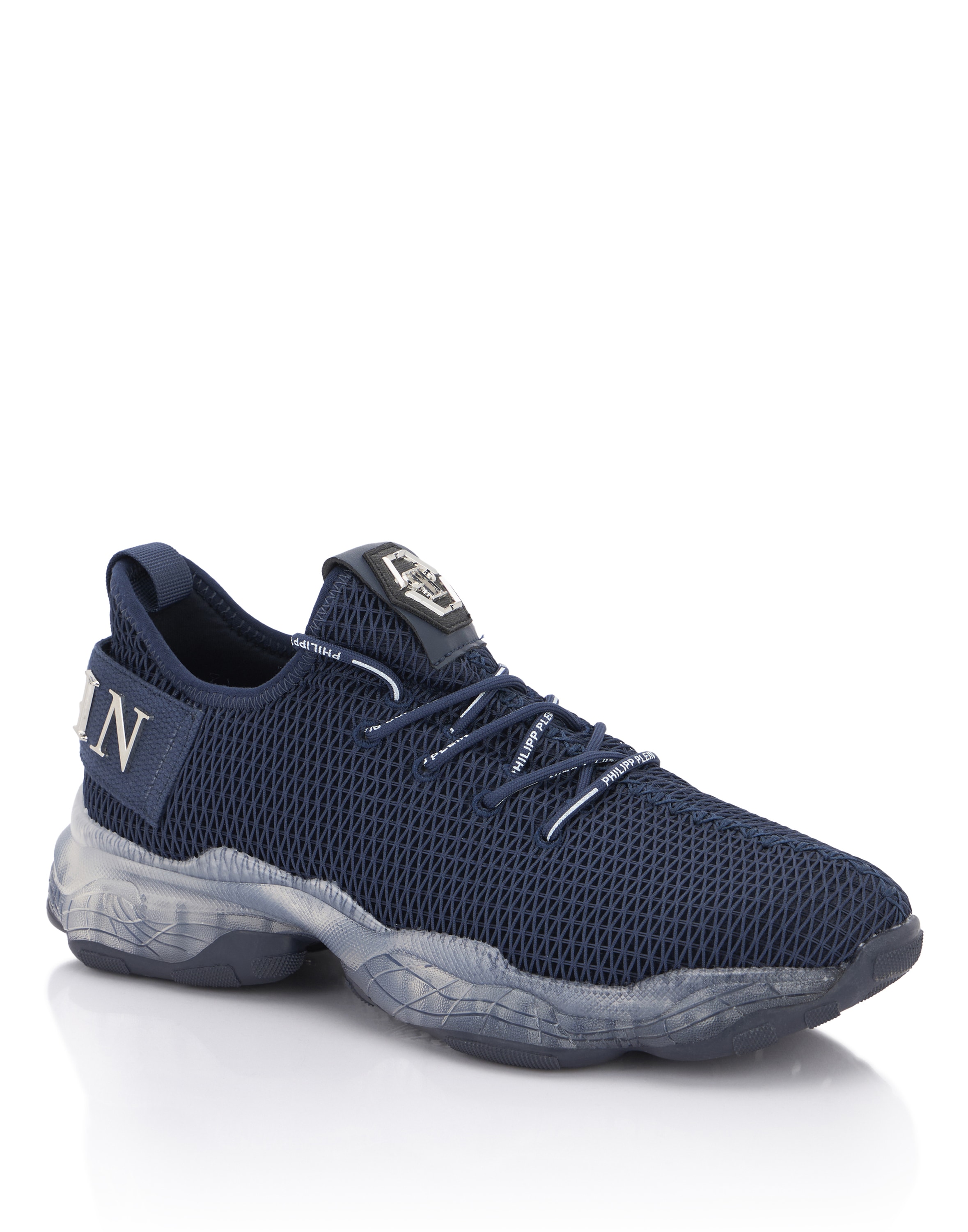 Sneaker PHILIPP PLEIN "Hyper Shock", Damen, Gr. 41, Normalschaft, 24, navy, Schuhe Sneaker