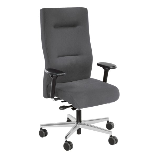 Original Steifensand Schwerlast Bürostuhl mit Lendenwirbelstütze »seno 24« mit Armlehnen grau, 72 cm