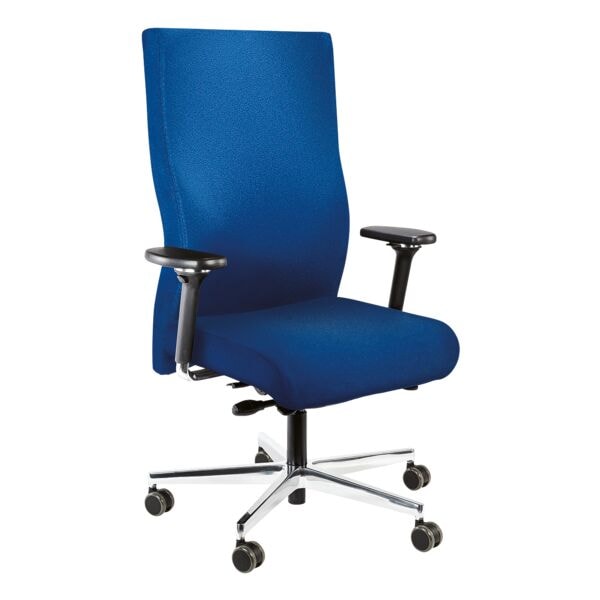 Original Steifensand Schwerlast Bürostuhl mit Lendenwirbelstütze »seno XXL« mit Armlehnen blau, 71 cm Image