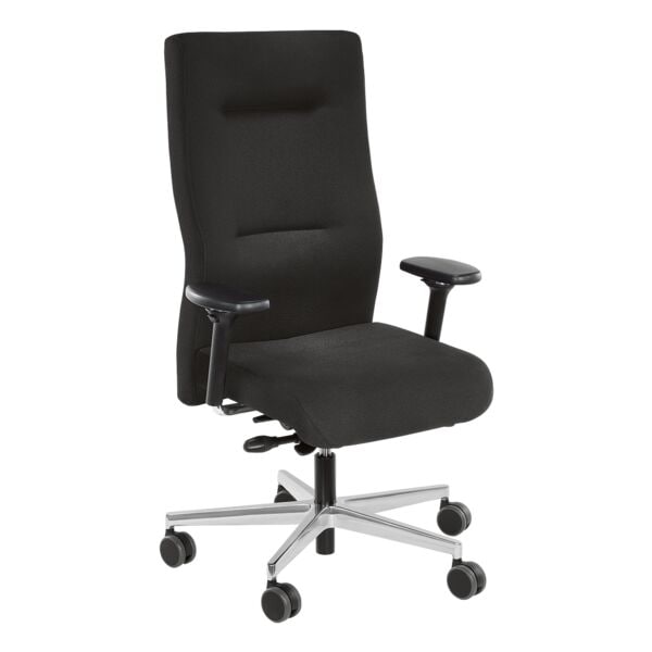 Original Steifensand Schwerlast Bürostuhl mit Lendenwirbelstütze »seno 24« mit Armlehnen schwarz, 72 cm Image