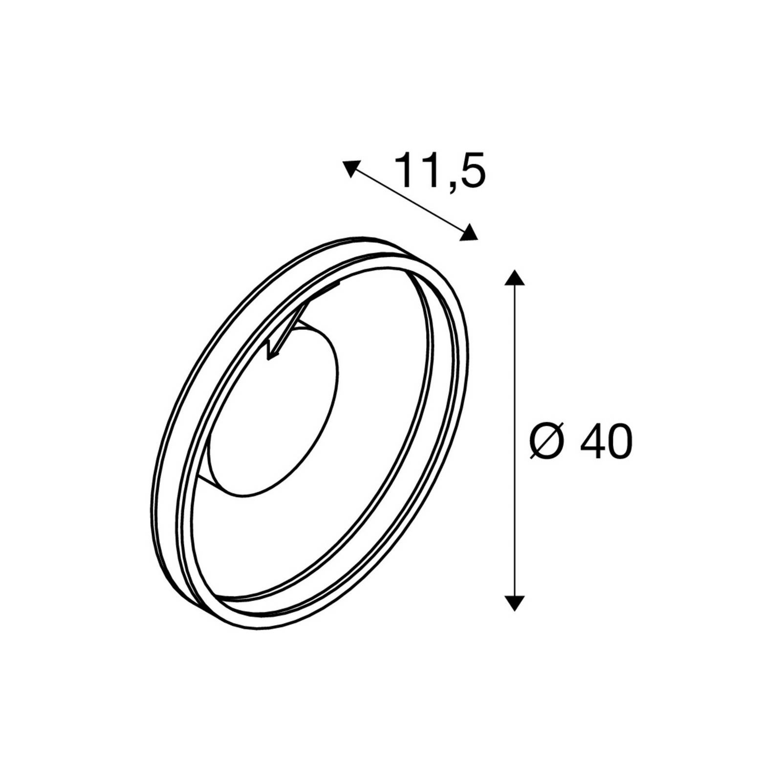 SLV LED Deckenlampe One, dimmbar, weiß / opal, für Wohn- / Esszimmer, Aluminium, Modern, LED Deckenleuchte