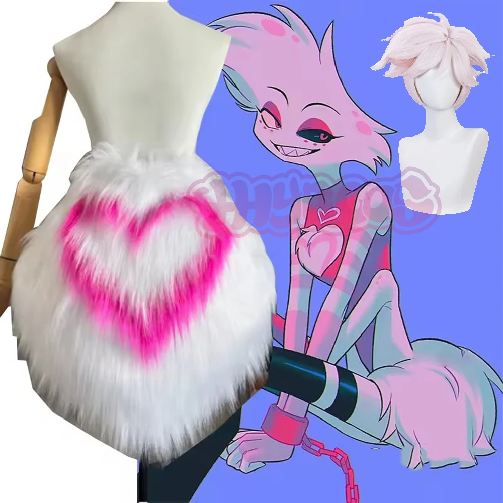 Hotel Angels Cosplay Kostüm Perücke Frauen Outfits Pelzigen Liebe Herz Kurze Röcke Anime Karneval sexy Uniform Halloween Zubehör Image