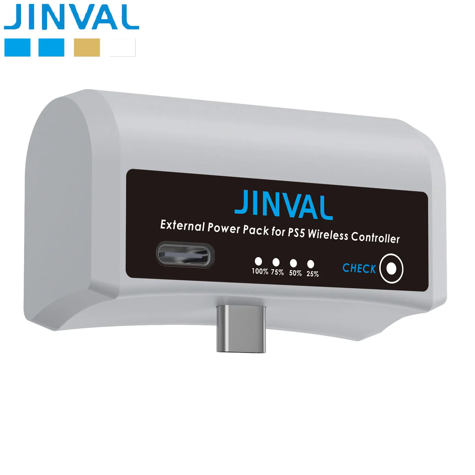 JINVAL PS5 Controller Battery 3500mAh PS5 PS 5 Wireless Controller Batteries LED External Power Pack Gaming Accessories