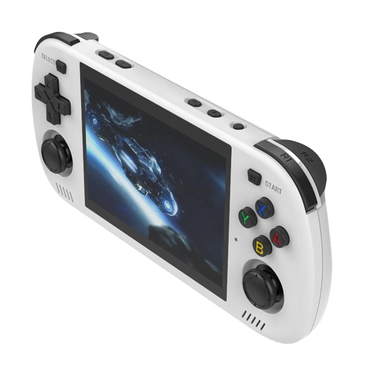 R36H PRO MAX Retro-Handheld-Videospielkonsole, 4,2-Zoll-Bildschirm, 64 GB, 15.000 + Spiele, WiFi, Linux, unterstützt 10+ Emulatoren, Weiß Image