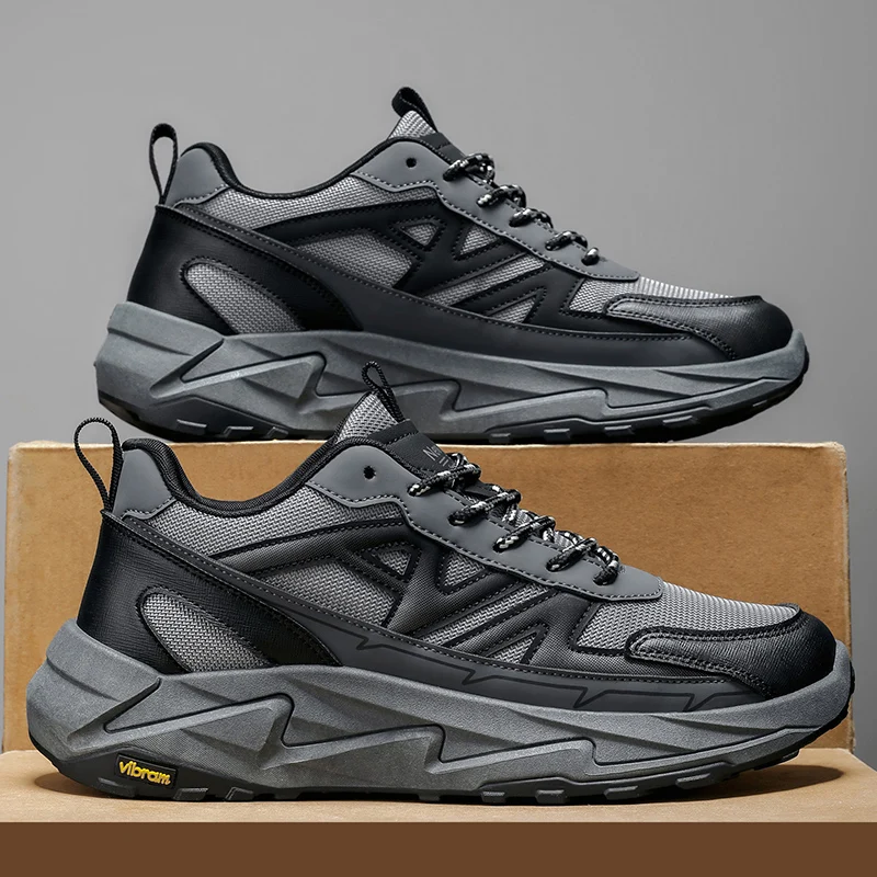 New Four-season Men's Casual Sports Shoes, Outdoor Running Shoes, Training Shoes, Mesh Shoes, Men's Sports Shoes, Hiking Shoes